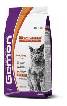 Корм корм для стерилизованных взрослых котов GEMON Cat Sterilised с индейкой 70297172 фото