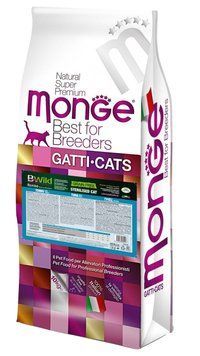 Корм для стерилизованных котов Monge Cat Bwild Grain Free Sterilised тунец 70005197 фото