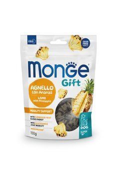 Лакомство для собак Monge Gift Dog Mobility support ягнятина с ананасами 70085717 фото