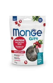 Лакомство для собак Monge Gift Dog Skin support лосось с клюквой 70085731 фото