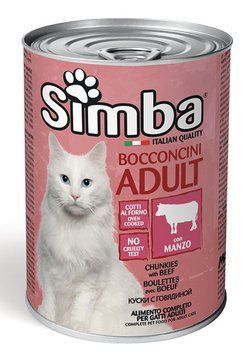 Влажный корм для котов SIMBA Cat Wet говядина 70009607 фото