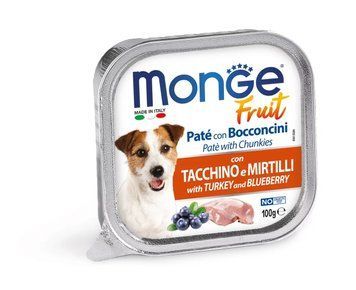Влажный корм для собак Monge Dog FRUIT с индейкой и черникой 70013208 фото