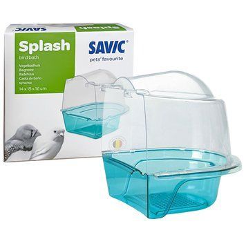 Купалка для птахів Savic Bird Splash, 14 см х 15 см х 16 см. 5920 фото