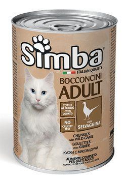 Влажный корм для котов SIMBA Cat Wet дичь 70009539 фото