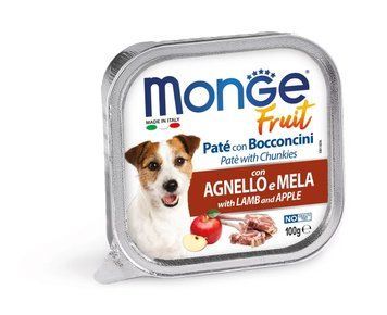 Влажный корм для собак Monge Dog FRUIT с ягненком и яблоком 70013222 фото