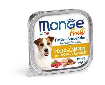 Влажный корм для собак Monge Dog FRUIT с курицей и малиной 70013215 фото