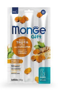 Лакомство для собак Monge Gift Dog Mobility support форель с босвелией 70085403 фото