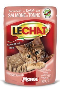 Влажный корм для котов Monge LC Cat Wet Adult тунец и лосось 70001380 фото