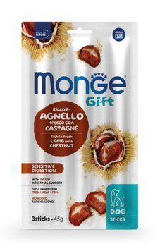 Лакомство для собак Monge Gift Dog Sensitive digestion ягненок с каштанами 70085427 фото