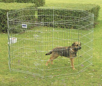 Savic Dog Park САВІК ДОГ ПАРК вольєр для цуценят , 8 панелей: 61Х91см см., Цинк см. 3287_0095 фото