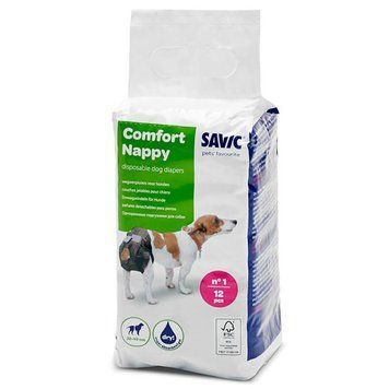 Savic Comfort Nappy САВІК КОМФОРТ НАППІ підгузки для собак , T1 см., 32 - 42 см см. 3380 фото